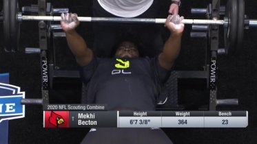 Mekhi Becton Runs 5.1 40-Yard Dash At NFL Combine, One year ago today,  Mekhi proved that big men have speed too., By New York Jets